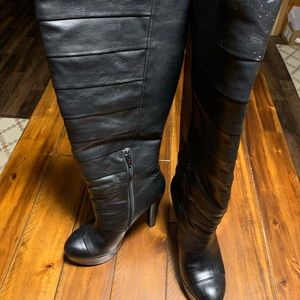 Tall black boots